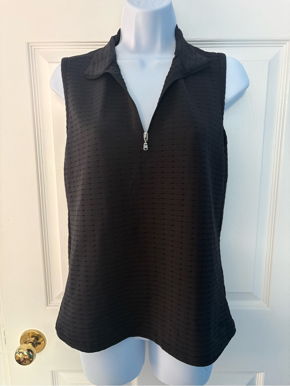 Sleeveless Half-Zip Golf Top